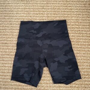 lululemon athletica Black Camo Bike Shorts